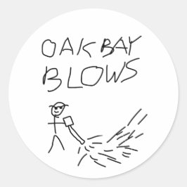 Ursprunglig Logotyp - fäst Runt Klistermärke