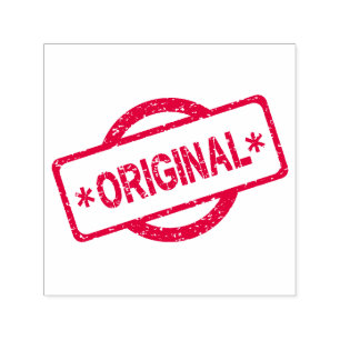 Ursprunglig Logotyp runt cirkelstreck, präglad Självfärgande Stämpel