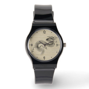 Ursprunglig målarfärg på kinesiska draken Årets fö Armbandsur