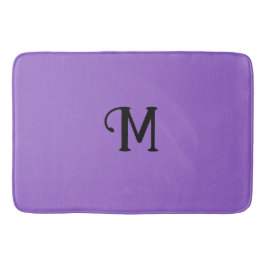 Ursprunglig monogram Amethyst Jewel Tone Solid Fär Badrumsmatta