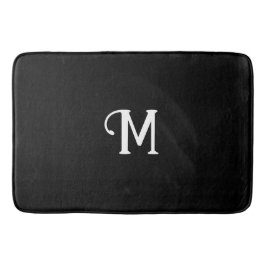 Ursprunglig monogram Onyx Jewel Tone Solid Färg Badrumsmatta