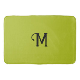 Ursprunglig monogram Peridot Jewel Tone Solid Färg Badrumsmatta