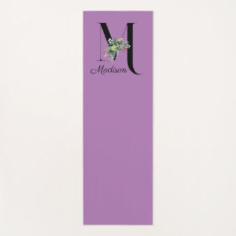 Ursprunglig monogram vildblomlavender Yoga Mat