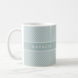 Ursprunglig/monokulär geometrisk mönster kaffemugg