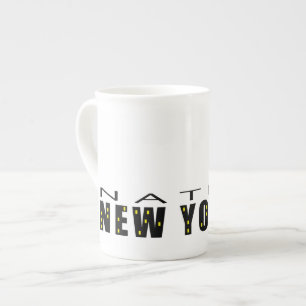 Ursprunglig New Yorker Benporslin Mugg