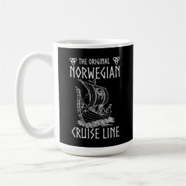 Ursprunglig norsk kryssningslinje - nostalgisk fär kaffemugg