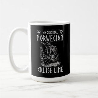 Ursprunglig norsk kryssningslinje - nostalgisk fär kaffemugg