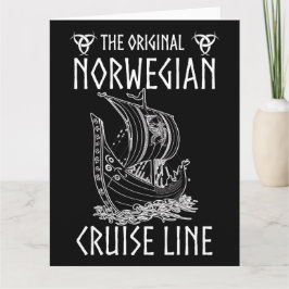 Ursprunglig norsk kryssningslinje - nostalgisk fär kort