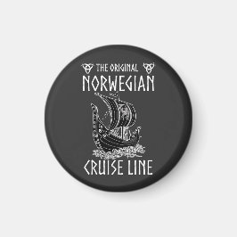 Ursprunglig norsk kryssningslinje - nostalgisk fär magnet