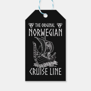 Ursprunglig norsk kryssningslinje - nostalgisk fär presentetikett