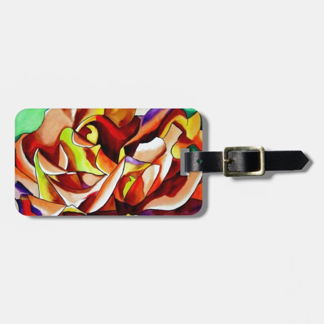 Ursprunglig originalteckning av regnbågssolnedgång bagagebricka (Horisontell Framsida)