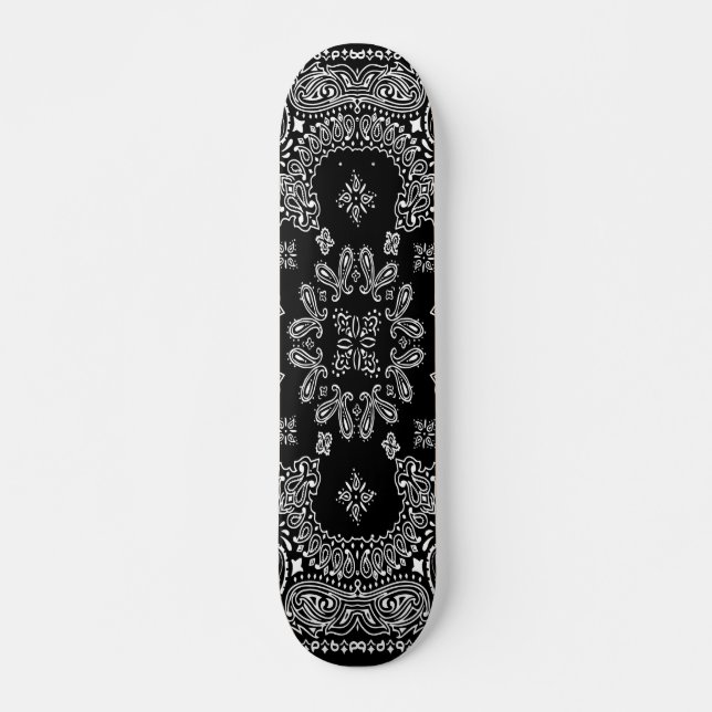 Ursprunglig paisley mönster mini skateboard bräda 18,5 cm (Framsida)