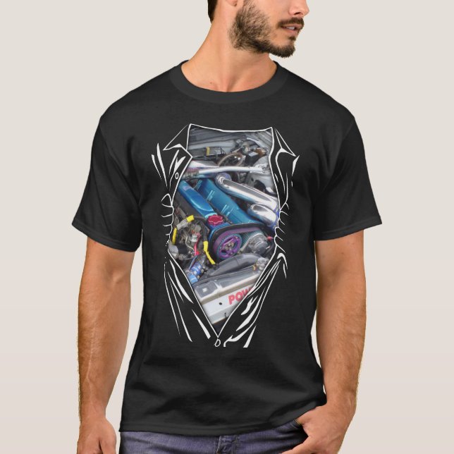Ursprunglig RB26-motorbil, Nissan GT-R34 V-Spec II T Shirt (Framsida)