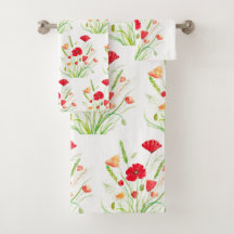 Ursprunglig Red Poppies Flowers Blommigt Garden Or