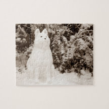 ursprunglig rolig akita snögubbe snö hund