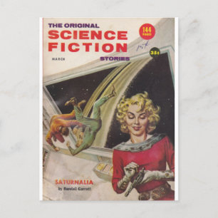 ursprunglig science fiction 4 vykort