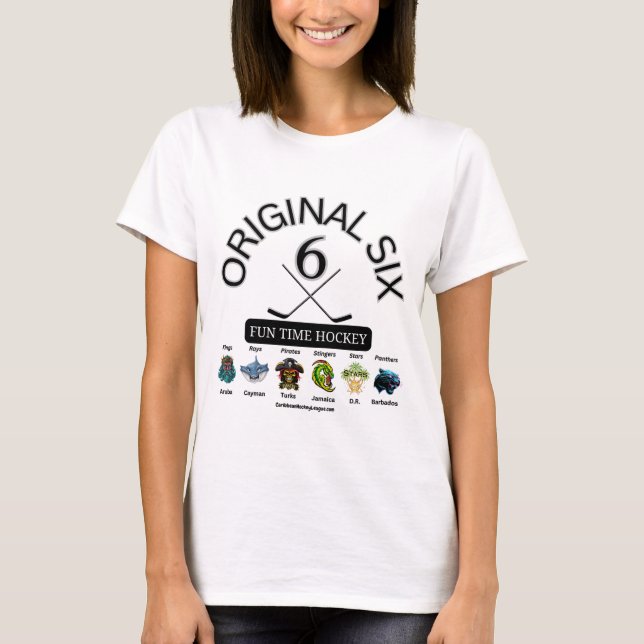 Ursprunglig sex Roligtars tidshockey - CaribbeanHo T Shirt (Framsida)
