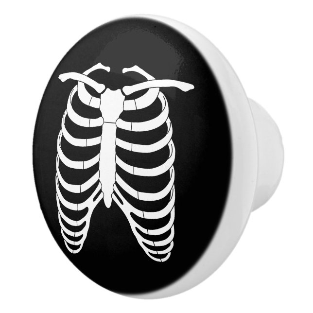 Ursprunglig skräckinbrott Ribage of a skeleton Hal Knopp (Höger)