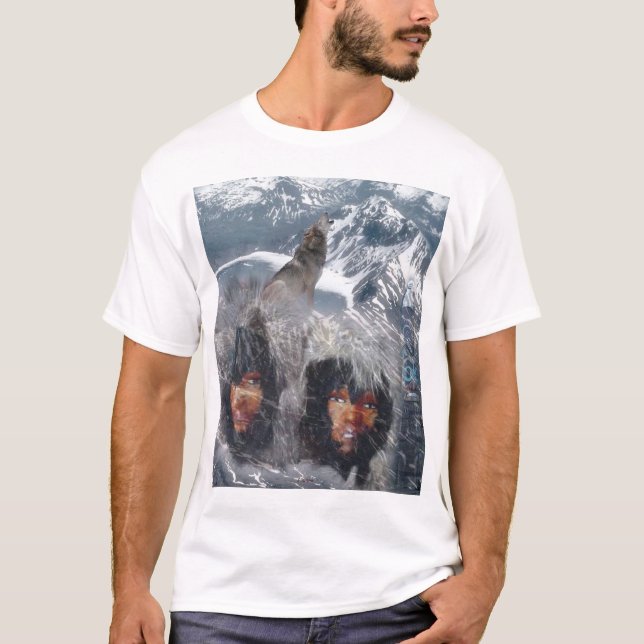 Ursprunglig sprit i Alaska T Shirt (Framsida)