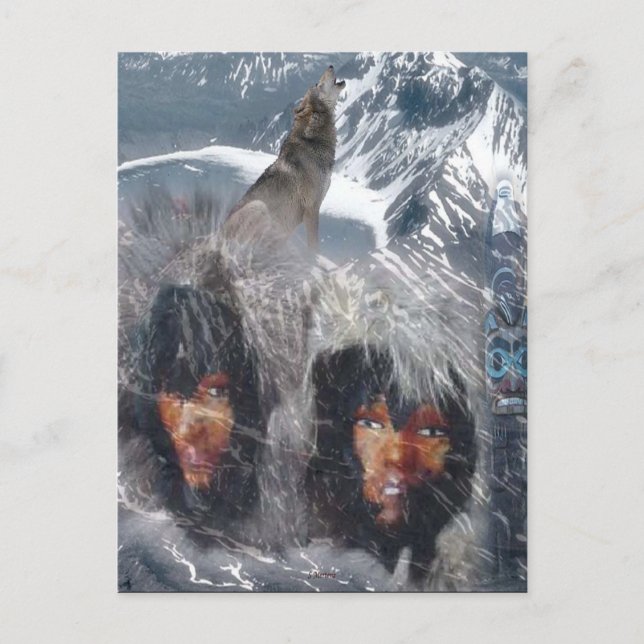 Ursprunglig sprit i Alaska Vykort (Framsida)