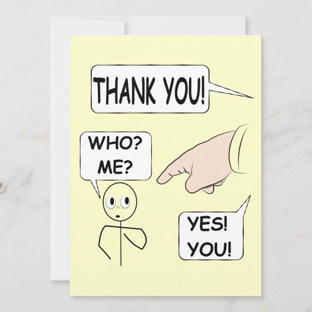 Ursprunglig Tack Inbjudningar (Framsida)