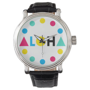 Ursprunglig text ALOHA färg brev Armbandsur