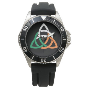 Ursprunglig Triquetra-cirkel celtic knot Ireland F Armbandsur