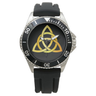 Ursprunglig triquetracirkel celtic knot Ireland gu Armbandsur