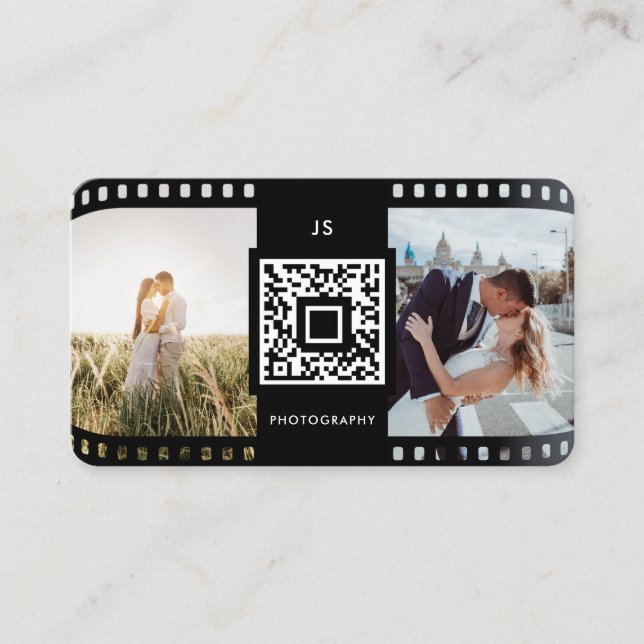 Ursprunglig unik fotokopieringskod FilmRoll Photo  Visitkort (Framsida)
