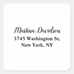 Ursprunglig unik Kreativ-kalligrafi Fyrkantigt Klistermärke