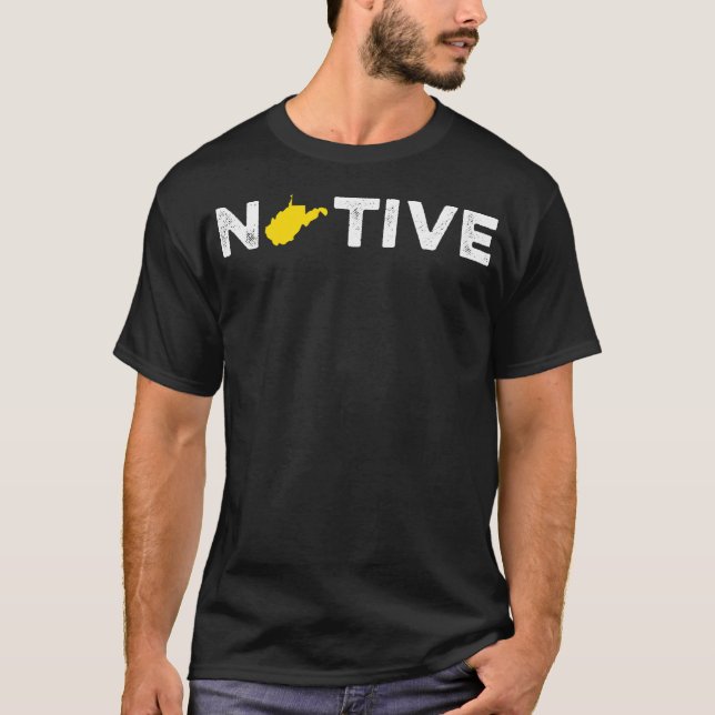 Ursprunglig Väster Virginia-hemstatpriskoppling T Shirt (Framsida)