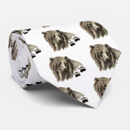 Ursprunglig vattenfärg Grizzly Bear Animal Nature Slips