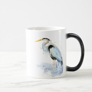 Ursprunglig vattenfärg Underbar Blå öron Bird Magisk Mugg