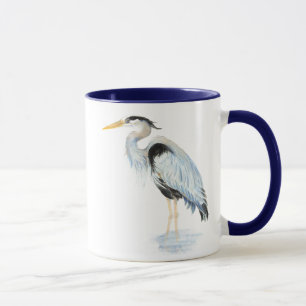 Ursprunglig vattenfärg Underbar Blå öron Bird Mugg