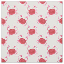 Ursprunglig vattenfärgssöt rödkrabbstranddesign