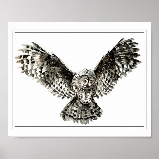 Ursprunglig vattenfärgsstrikning eller jakt på Ugg Poster (Framsidan)