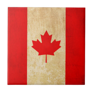 Ursprunglig Vintage Patriotic National Flagga of C Kakelplatta
