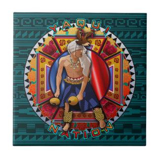 Ursprunglig Yaqui Nation Hjort Dancer Kakelplatta