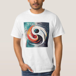 Ursprunglig Yin & Yang-design - T Shirt