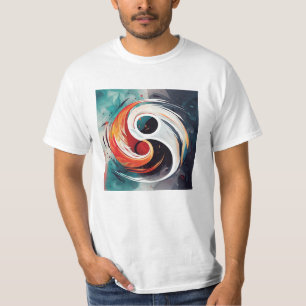 Ursprunglig Yin & Yang-design - T Shirt