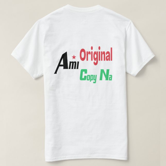 Ursprungliga Ami Cope Na T Shirt (Design baksida)