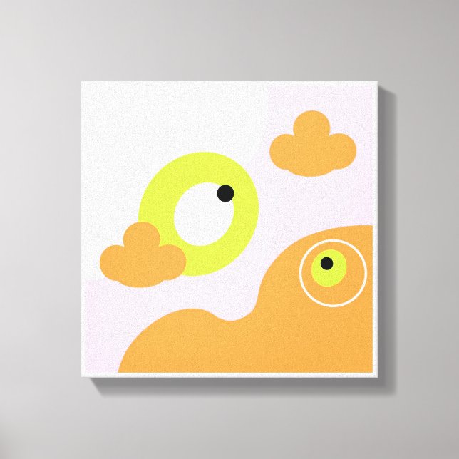 Ursprungliga enkla konstnärliga Rosor Canvastryck (Framsida)