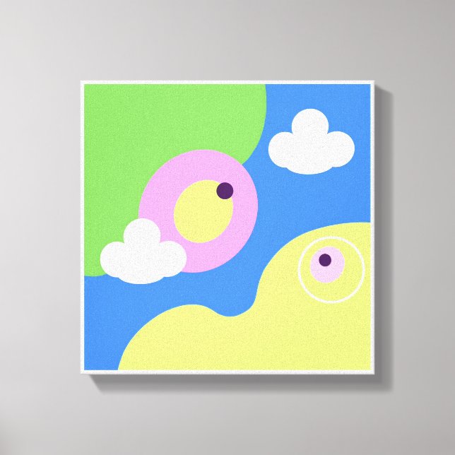 Ursprungliga, enkla teckningsutskrifter canvastryck (Framsida)