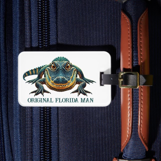 Ursprungliga Florida Man med Alligator Bagagebricka (Framsida Insitu 4)