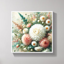 URSPRUNGLIGA GRÖNTAR FÖR ABSTRAKT AV OLJEMÅLNING CANVASTRYCK