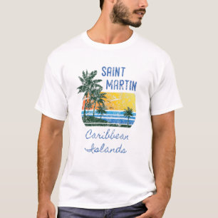 Ursprungliga Saint-Martin-Västindien-öar Distres T Shirt