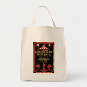 Ursprungliga Vintagar Inspired Circus T-Shirt Tygkasse