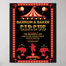 Ursprungliga Vintagar Poster Inspired Circus