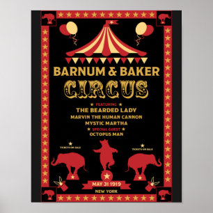 Ursprungliga Vintagar Poster Inspired Circus