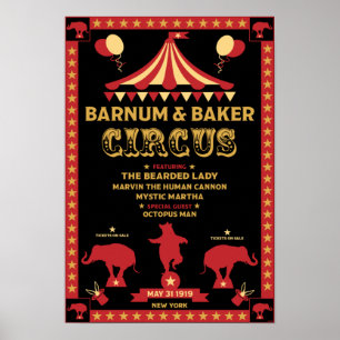 Ursprungliga Vintagar Poster Inspired Circus